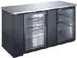 Drago America DRBB27-69GH Cooler, 60"W x27.8"D x35.6"H, 21ft³, Black Vinyl, Steel Top Glass Doors 1 image