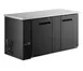 Drago America DRBB27-69SH Bar Cooler, 60"x27.8"x35.6", 21 ft³, Black Top, 2 Doors LED PVC R290 115V 1 image