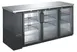 Drago America DRBB27-90GH Cooler, 60" W X 28" D X 36" H, 28 ft³, Black, 3-Glass Doors, 115V 1/2 HP 1 image