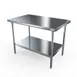 NBR Equipment TS4-7230 Stainless Steel Top 63" - 72" Work Table 1 image