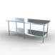 NBR Equipment TS4-8430 Stainless Steel Top 73" - 84" Work Table 1 image