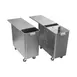 Baxter INGBIN-1CMPT1 1‑Comp Mobile Bin, Stainless Steel, 120‑lb (10‑19 gal) Sliding Cover, 3" Casters 5 image