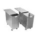 Baxter INGBIN-1CMPT3 Mobile Stainless Steel Bin, 120‑lb (10‑19 gal) Sliding Cover, 3" Casters 3 image