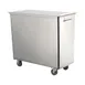 Baxter INGBIN-1CMPT4 Mobile Stainless Steel Bin, Sliding Cover, 3" Casters, 120‑lb/10‑19 gal Cap. 2 image