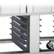 Baxter STAND-12PAN (12) Pan, Stainless Steel Stand Base, 27"H with 4" Casters 3 image