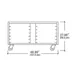 Baxter STAND-12PAN (12) Pan, Stainless Steel Stand Base, 27"H with 4" Casters 4 image