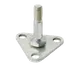 1880 Hospitality FTSFZ Focus Foodservice Security Feet, Triangular, Zinc Plated, Replaces Leveling Bolt, Pack 1 image