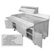 IMC Teddy BVC-77 Beverage Counter, Urn Trough, 77"W X 30-1/2"W X 36"H 2 image