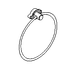 Perlick 736B Towel Ring Field Installed, Chrome, 4" Diameter, Brass Construction 1 image