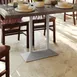 Flash Furniture XU-DG-TB002-OUT-SLV-GG 27W Dining Height Silver Finish Cast Iron Table Base 2 image