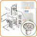 Sunkist S-10 Plunger Slicer – Replacement for S-4B Wedger, Metal Construction, Precision Cutting, 4.5” Length 1 image