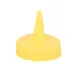 Browne USA 11012102T Squeeze Bottle Cap, Yellow Standard Top with Single Tip - Dozen 1 image
