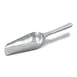 Browne USA 123 Ice Scoop - 4 Oz, 9" Length, 2-1/2" Wide Bowl, Die-Cast Aluminum, Polished 1 image