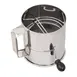 Browne USA 1260 Flour Sifter – 8‑Cup, 6" x 6‑1/2", 16‑Mesh Chrome Screen, 18/8 Stainless Steel 1 image