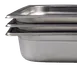 Browne USA 22241L Table Pan, 2.1qt, 20-3/4"L x 6-7/16"W x 1-3/10"D, 22‑Gauge 304 Steel, Anti‑Jam 1 image