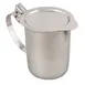 Browne USA 515202 Creamer Pitcher, 10 Oz, 3.3" Height, Recessed Top, Stainless Steel 1 image