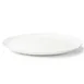 Browne USA 5630117 Oval China Plate, 12" x 8" Coupe Rim, White Vitrified Porcelain - Dozen 1 image