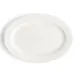 Browne USA 5630118 China Plate - Oval White High-Alumina Porcelain Wide Rim, 11.75" x 8.5" - 1 Dozen 2 image