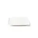 Browne USA 5630189 Square Plate, 6.25" (15.8 cm) White Porcelain With Coupe Rim - Dozen 1 image
