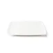 Browne USA 5630190 Square Plate, 8" (20.5 cm) White High‑Alumina Porcelain Coupe Rim - Dozen 1 image