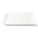 Browne USA 5630193 China Plate, 10" Square White Porcelain, Wide Rim - Dozen 1 image