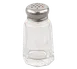 Browne USA 571912 Salt & Pepper Shaker, 1 oz, 1‑3/5"×3" Glass Jar, Stainless, Shaker - Dozen 1 image