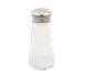 Browne USA 571934 Salt & Pepper Shaker, 3 Oz, 2.1" x 4.6" Glass Jar, Stainless Steel Top - 1 Dozen 1 image