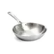 Browne USA 5724152 8" Fry Pan, Rivet Handle, 18/8 Stainless, Induction Ready, Uncoated - No Cover 1 image