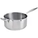 Browne USA 5724166 Sauce Pan, 8 Qt 11" Dia x 5.5" H, Stainless/Al Core, Natural Hdl Induction NSF 1 image