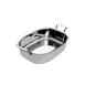 Browne USA 5724177 Thermalloy Roast Pan, 2.6 Qt 12" x 10-2/5" x 2", Stainless Steel, Induction Ready 1 image