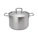 Browne USA 5733908 Stock Pot, 8 Qt., 9-2/5" Dia x 6-1/2" H, Stainless Steel, Induction Ready 1 image