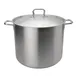 Browne USA 5733960 Stock Pot, 60 Qt 17.7" Dia x 14.4" H, 4mm Tri‑Ply Base, Cover, Induction Ready 1 image