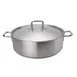 Browne USA 5734024 Brazier, 25‑Qt 17" Pot with Cover, Stainless Steel, Induction‑Ready, Oven Safe 1 image