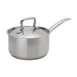 Browne USA 5734033 Sauce Pan, 3½‑Qt 7‑9/10" Dia x 4‑3/10" H, Stainless, Cover, Handle, Induction NSF 1 image