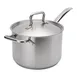 Browne USA 5734040 Sauce Pan, 10 Qt, 11" Dia x 6-3/10" H, Steel, Cover & Handle, Induction, NSF 1 image
