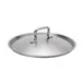 Browne USA 5734130 Sauté Pan Cover, 11‑4/5" Dia, Stainless Steel, Domed, Loop Handle, Fits 5734185 1 image