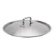 Browne USA 5734145 Pot Cover, 17-7/10" Stainless Steel Lid Riveted Handle, NSF, Fits 5733960/5734024 1 image