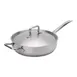 Browne USA 5734185 5qt Sauté Pan,11‑4/5" Dia x 3" H, Stainless Riveted Handle, Cover,Induction Ready 1 image
