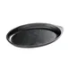 Browne USA 573720 Oval Cast Iron Skillet, 10" Black Platter, Non‑Stick, PFOA‑Free, Oven Safe 1 image