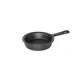 Browne USA 573724 Thermalloy Cast Iron Skillet -1/4 Qt 4" Dia x 1" H Black PreSeasoned Handle Induction 1 image