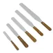 Browne USA 573826 Spatula, 6" Blade, 1" OAL, 18/8 Stainless Steel Blade, Walnut Wood Handle, Brown 2 image