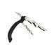 Browne USA 574075 Waiter Corkscrew 4-1/2" Double‑Hinged Stainless Steel Black Handle – 1‑Step Opening 1 image