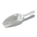 Browne USA 574251 Aluminum Ice Scoop, 2 oz (60 ml), 5-3/4" Flat-Bottom Utility, Aluminum 1 image