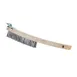 Browne USA 574260 Wire Brush, 14" Wood Handle with Scraper, Steel Wire Bristles 3 x 19 Rows 1 image