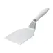 Browne USA 574377 - 5" x 4" Steel Turner, White Nylon Handle, Heat‑Resistant, Dishwasher Safe, NSF 1 image