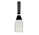 Browne USA 5744315 Stainless Steel Turner, 12" OAL, 4" x 2" Beveled Blade, Black ABS Handle 1 image