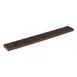 Browne USA 57486612 Bar Mat – 24" x 3" Rectangular Rubber Bar Drainer with End Well, Brown 1 image