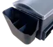 Browne USA 574877 Bar Caddy Set of 2 (L/R), 6" x 2-1/3" x 5.5", Black Plastic - Set 1 image