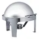 Browne USA 575138 Chafing Dish, 7-Qt Round, 22-1/2" x 20" Stainless Steel, Roll-Top Cover 1 image