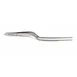 Browne USA 57517 Precision Tongs - 8" Stainless Steel, Serrated Tip, 3‑9" Range, Plating Tweezers 1 image